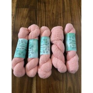 5 Skein Yarn Pink Mohair 250g Total #396